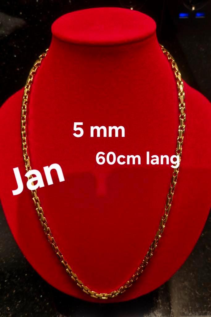 18 karaat verguld gouden ketting 60/70cm Nieuw!, Sieraden, Tassen en Uiterlijk, Kettingen, Nieuw, Goud, Goud, Ophalen of Verzenden