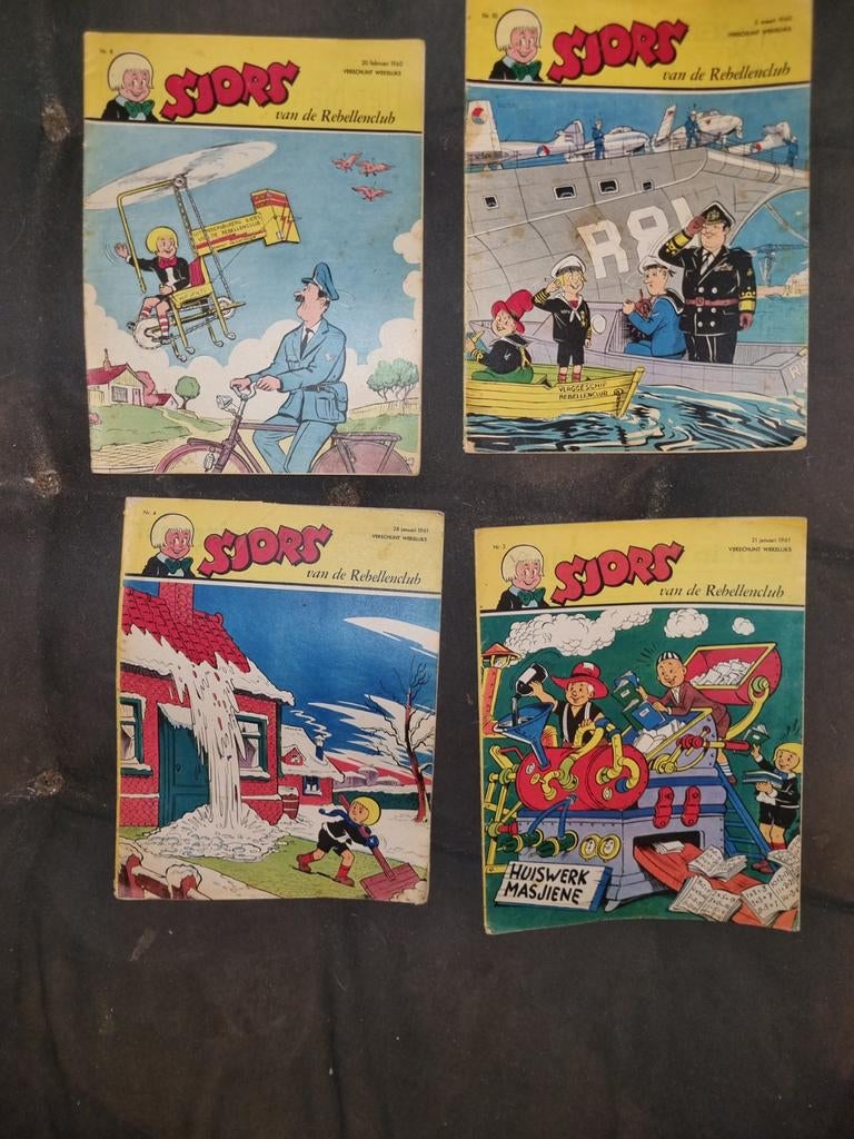 Sjors van de Rebellenclub -1961 52 nrs compleet jaargang, Ophalen of Verzenden, Gelezen, Frans Piët, Europa