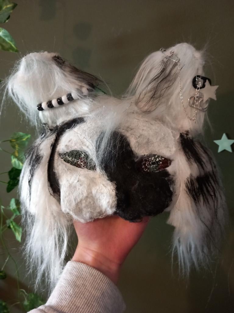 Zwart/wit masker., Ophalen of Verzenden