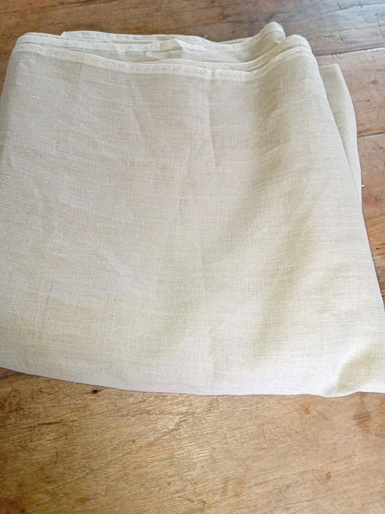 5 meter belgisch linnen (gordijn)stof, 120 cm of meer, Ophalen of Verzenden, Linnen, Nieuw