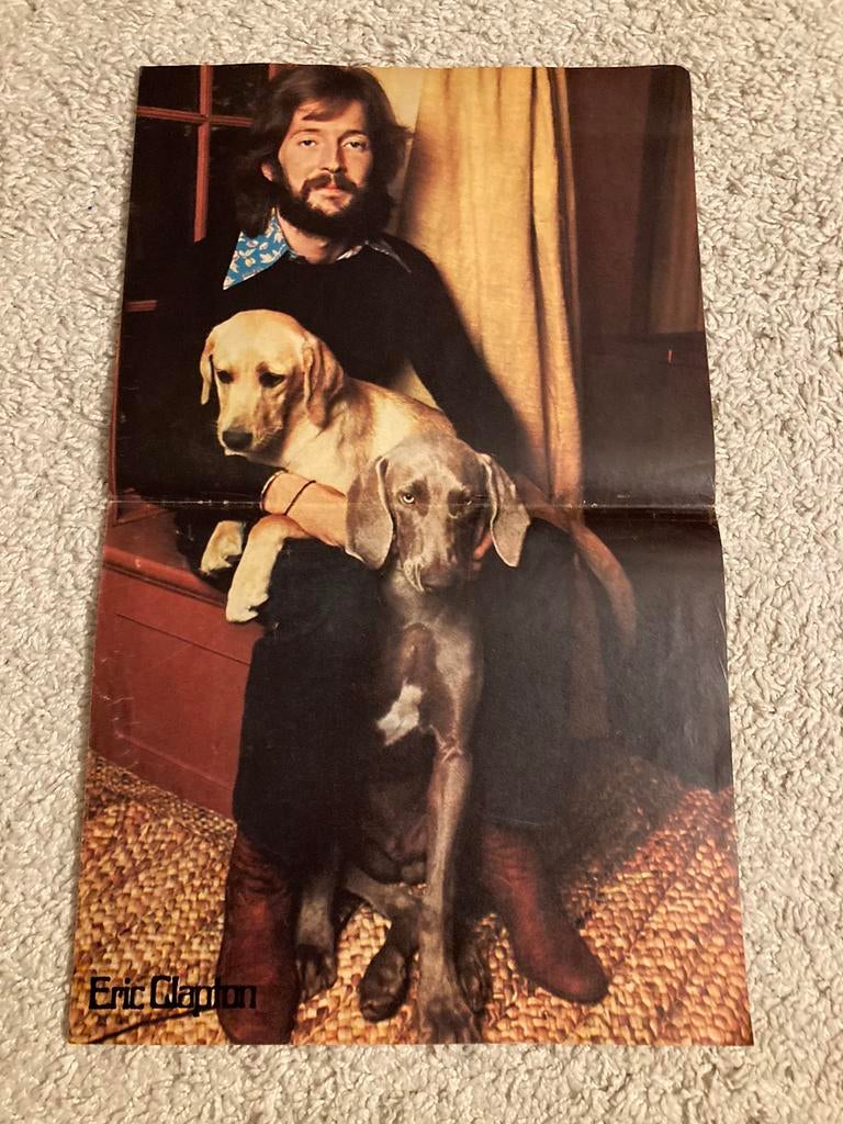 Poster A3 formaat ERIC CLAPTON, Ophalen of Verzenden, Zo goed als nieuw