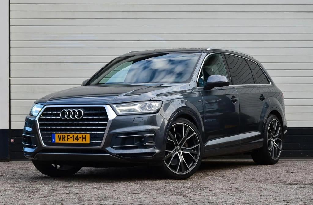 Audi Q7 3.0 TDI * GRIJS KENTEKEN * TREKHAAK *, Auto's, Bestelauto's, Gebruikt, 2117 kg, Leder, Diesel