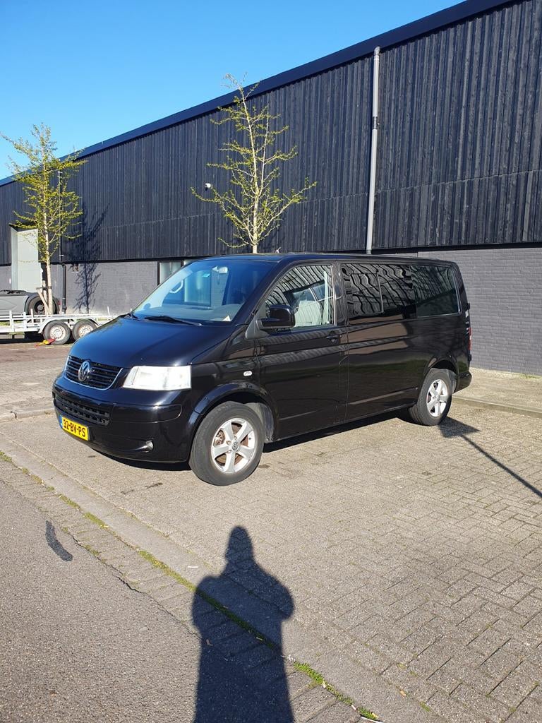 Volkswagen Transporter Bestel 2.5 TDI 96KW 1.0 2005, Auto's, Stof, Volkswagen, Zwart, Origineel Nederlands