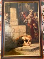 Historisch Olieverfschilderij op doek, Antiek en Kunst, Kunst | Schilderijen | Klassiek, Ophalen of Verzenden