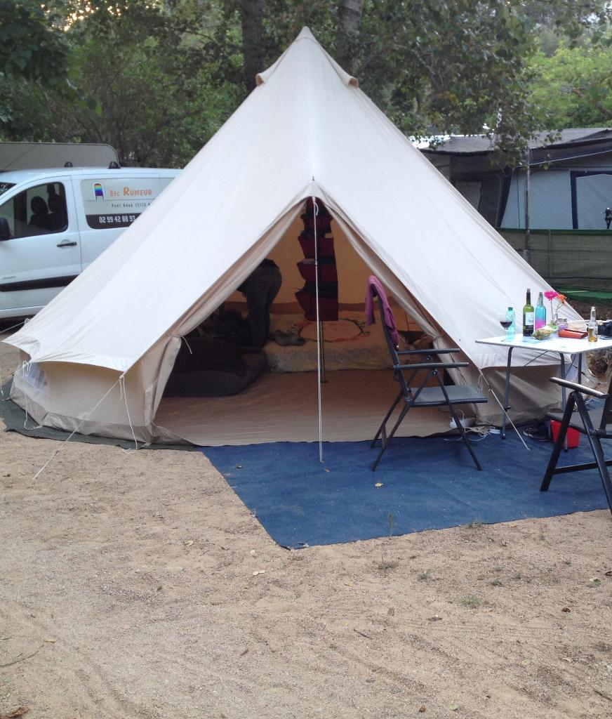 Sibley 500 Deluxe Bell tent Canvascamp vast grondzeil, Caravans en Kamperen, Tenten, Ophalen, Zo goed als nieuw, Meer dan 6