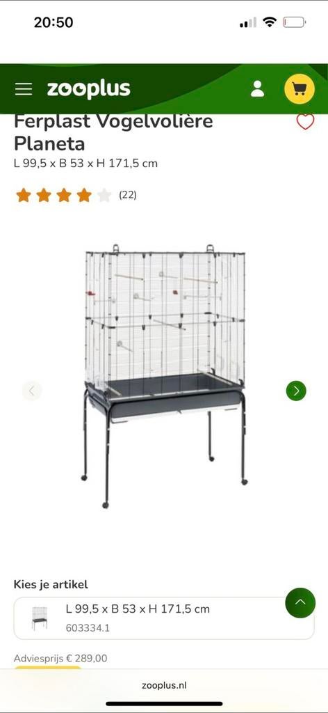 Grote volière, Dieren en Toebehoren, Vogels | Hokken en Kooien, Ophalen, Gebruikt, Volière