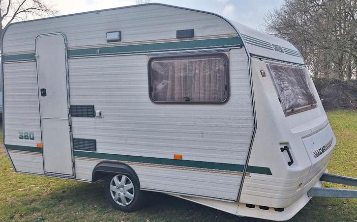 Chateau la car👌🏾, Caravans en Kamperen, Caravans, Particulier, tot en met 4, 750 - 1000 kg, Rondzit, Chateau, Luifel, Ophalen