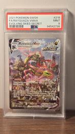 Rayquaza Vmax - 218/203 - Evolving Skies Secret - PSA9, Ophalen of Verzenden, Zo goed als nieuw, Losse kaart