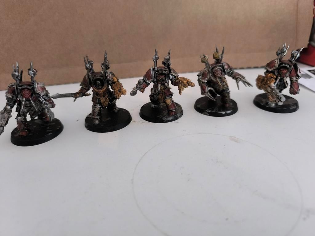 40k CSM: Terminators + Sorcerer, Ophalen of Verzenden, Gebruikt, Warhammer 40000, Figuurtje(s)