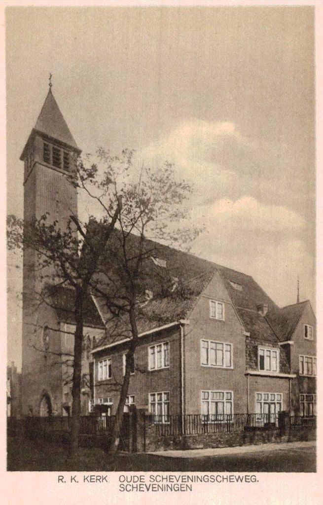 SCHEVENINGEN R.K. Kerk Oude Scheveningscheweg, Ophalen of Verzenden, 1920 tot 1940, Ongelopen, Zuid-Holland