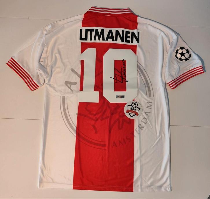 Gesigneerd Litmanen Ajax shirt 1994/1995 + COA, Verzamelen, Sportartikelen en Voetbal, Zo goed als nieuw, Shirt, Ajax, Ophalen of Verzenden