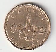 1  dollar  1992  Canada. km. 218, Ophalen of Verzenden, Noord-Amerika, Losse munt