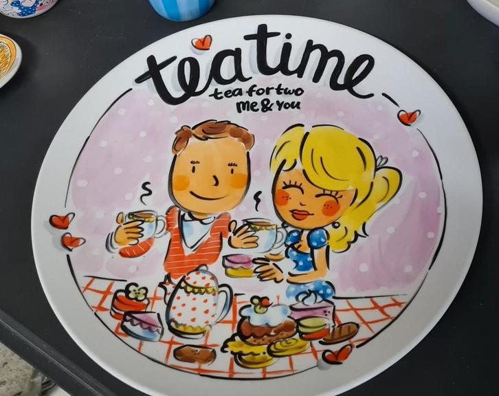 Blond Amsterdam LE 2011 'Teatime' bord in perfecte staat, Huis en Inrichting, Keuken | Servies, Zo goed als nieuw, Bord(en), Blond Amsterdam