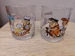 Twee Flinstones glazen van Penotti, Verzenden, Zo goed als nieuw, Frisdrankglas