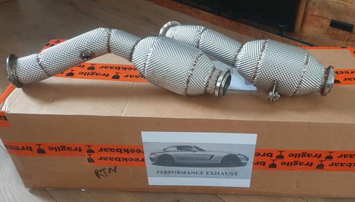 Uitlaat rvs downpipe sport kats MERCEDES E43 / E400 M276 3.0, Auto diversen, Tuning en Styling, Ophalen of Verzenden