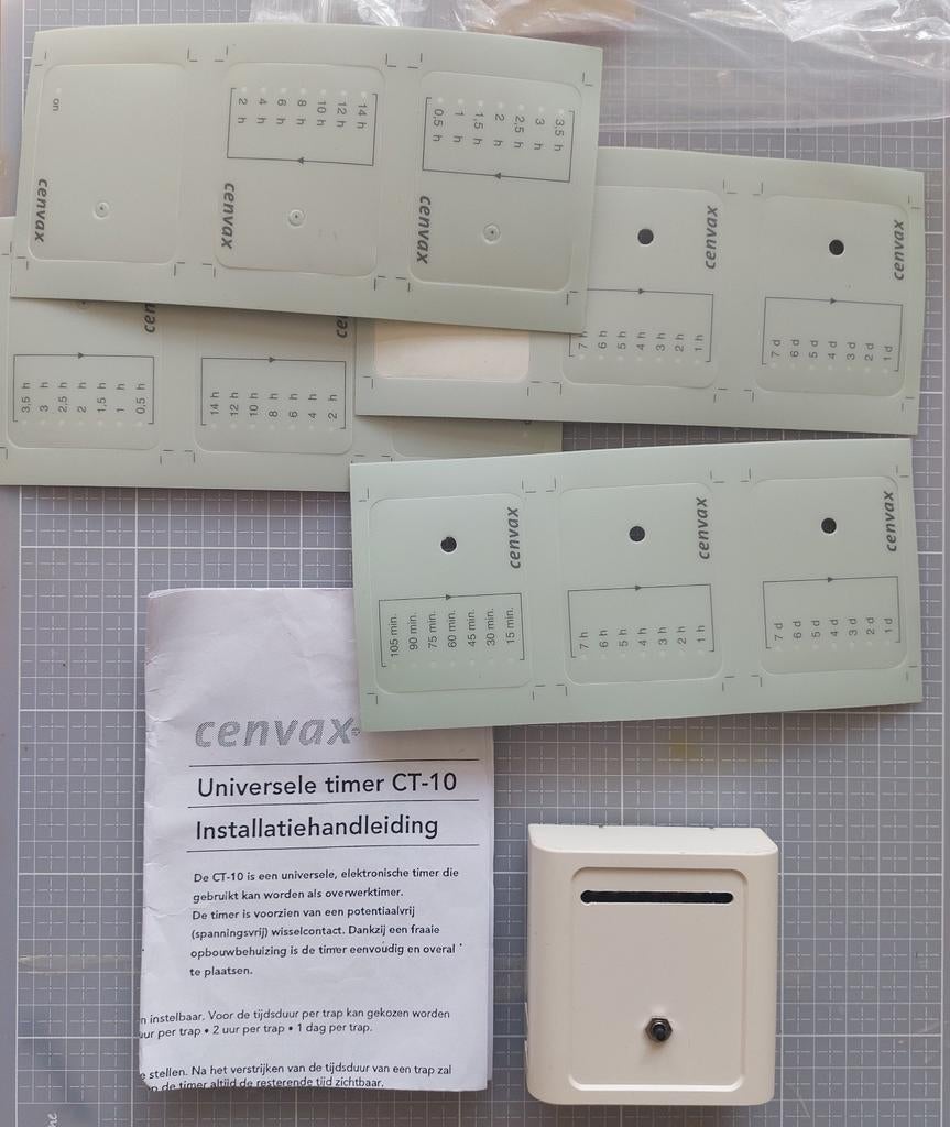 Cenvax CT-10 timer, overwerktimer, nieuw, met frontjes, Ophalen of Verzenden, Nieuw
