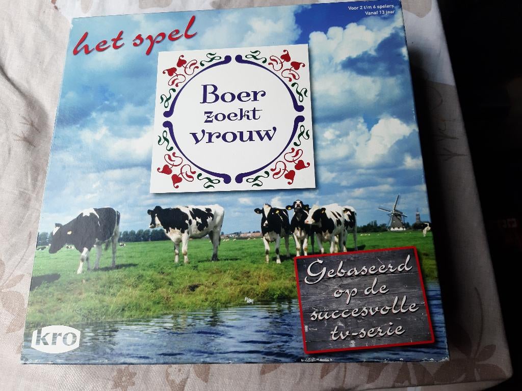 Spel Boer Zoekt Vrouw, Ophalen, KRO, Zo goed als nieuw, Een of twee spelers