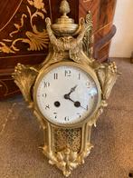 Antieke Cartel klok brons 45 cm hoog, Ophalen