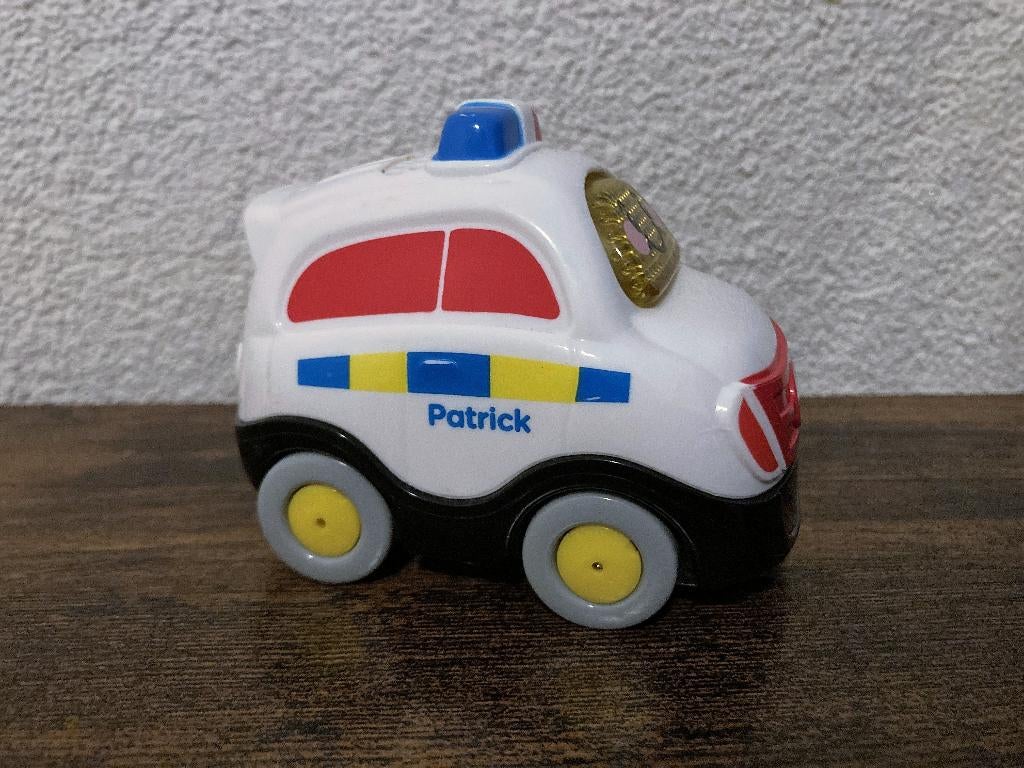 Vtech Toet Toet auto's Patrick Politie in PRIMA staat., Ophalen of Verzenden, Gebruikt, 6 maanden tot 2 jaar