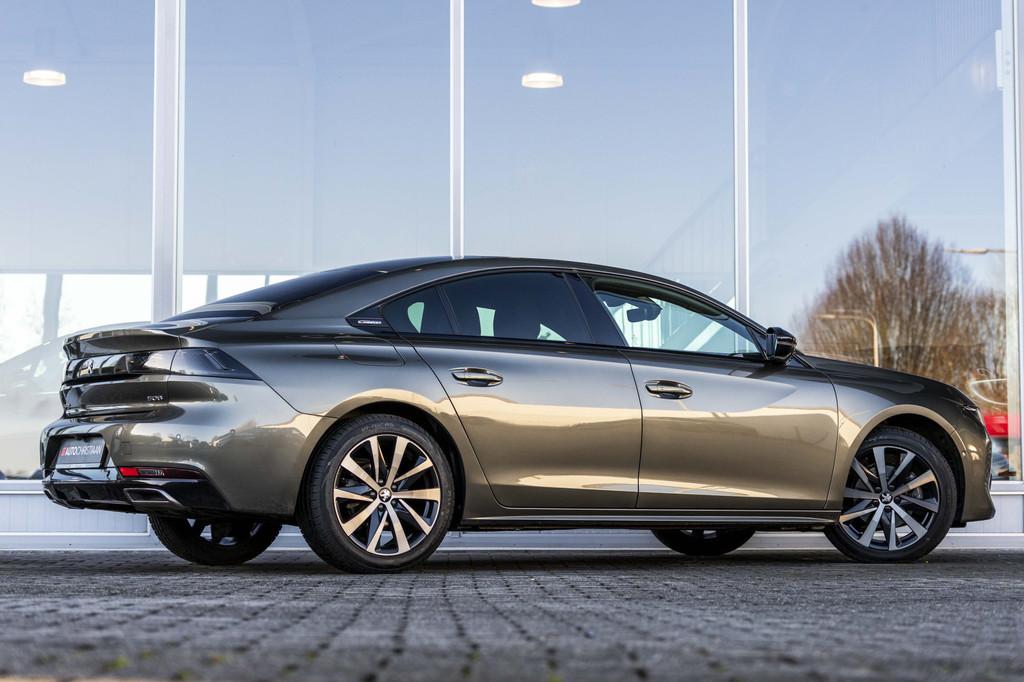 Peugeot 508 1.5 BlueHDI GT Line | Pano | Focal | NL Auto, Auto's, Peugeot, USB, Gebruikt, 4 cilinders, Leder en Stof