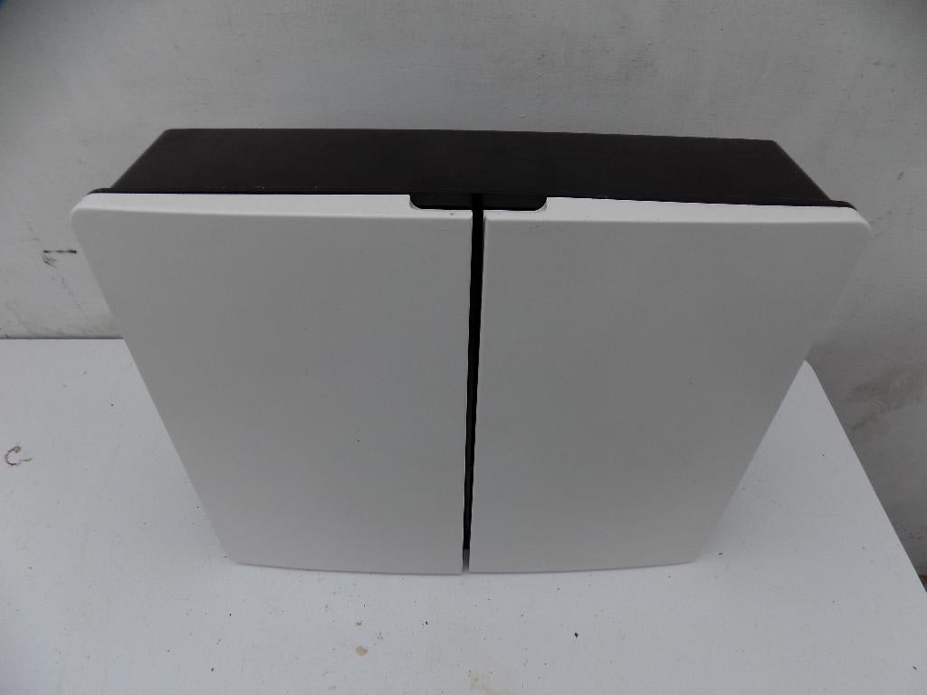 Medicijnkast douche badkamer zwart wit jaren 70, Ophalen of Verzenden, Gebruikt, Kunststof