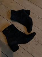 Echt leer enkellaarzen blauwe laarsjes merk Manfield maat 36, Blauw, Lage of Enkellaarzen, Ophalen of Verzenden, Zo goed als nieuw