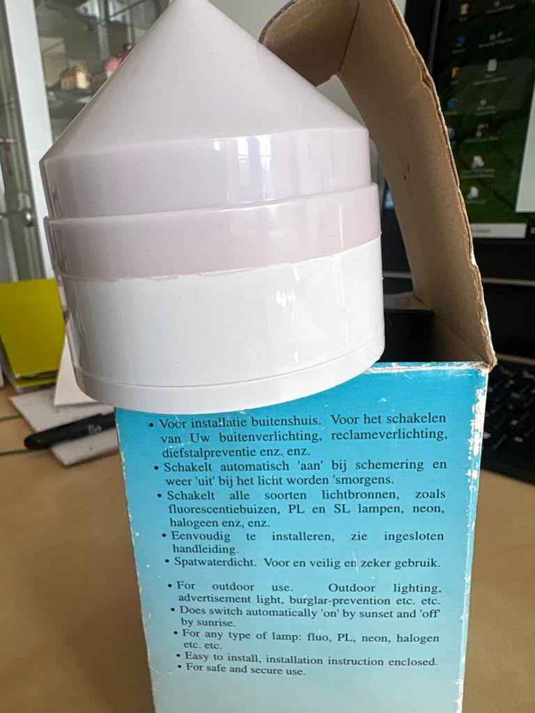 Schemerschakelaar voor buitenverlichting - Nieuw, Tuin en Terras, Buitenverlichting, Kunststof, Verzenden, Overige typen, Nieuw