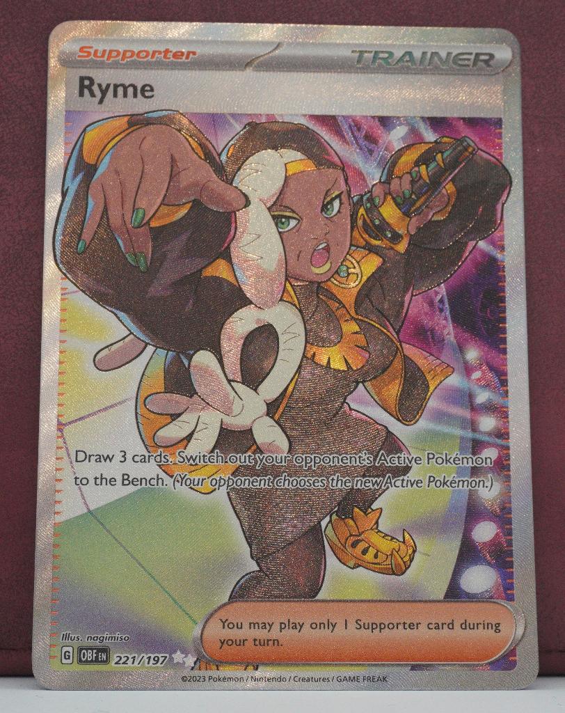 Ryme Full Art 221-197 Obsidian Flames Pokémon Kaart, Verzenden, Nieuw, Losse kaart