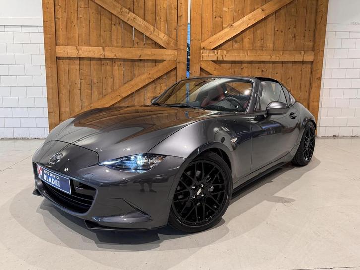 Mazda MX-5 2.0 SkyActiv-G 184 Automaat Apple carplay/Leder/C, Auto's, Mazda, Bedrijf, Te koop, MX-5, ABS, Achteruitrijcamera, Airbags