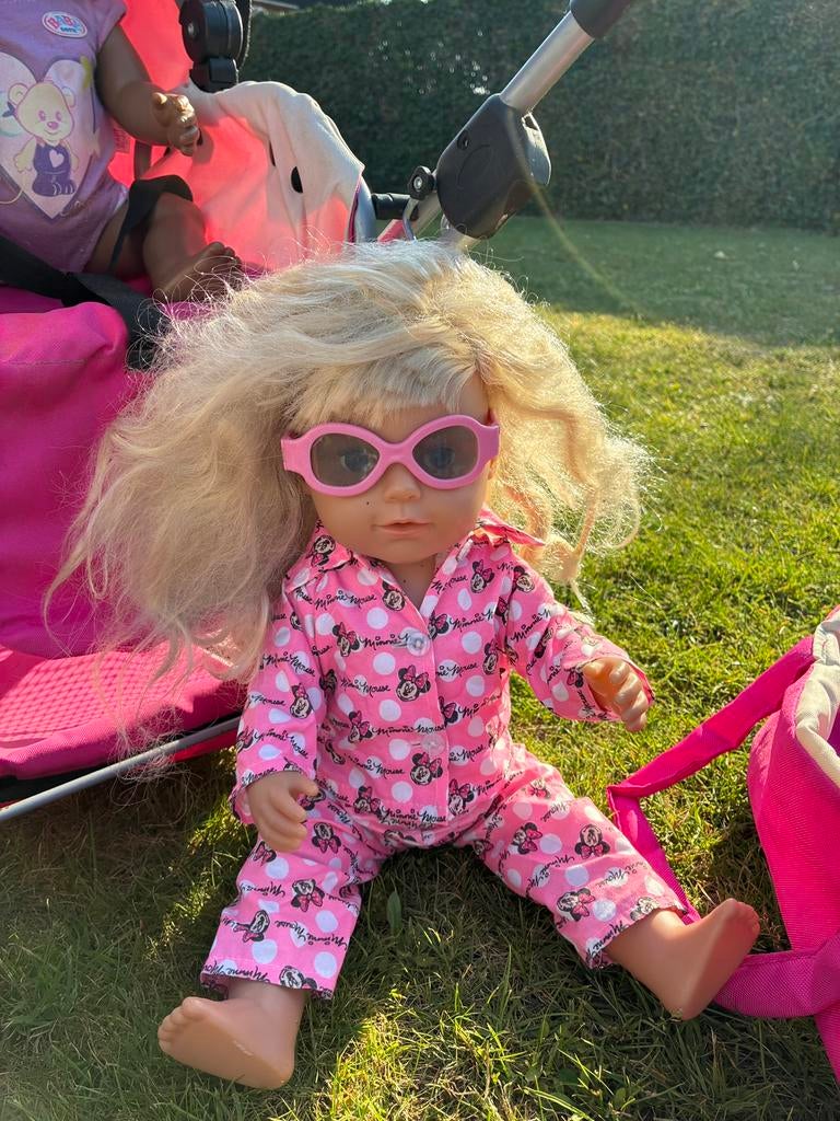 Grote set Babyborn: twee poppen, grote zus en veel spullen, Ophalen of Verzenden, Gebruikt, Babypop