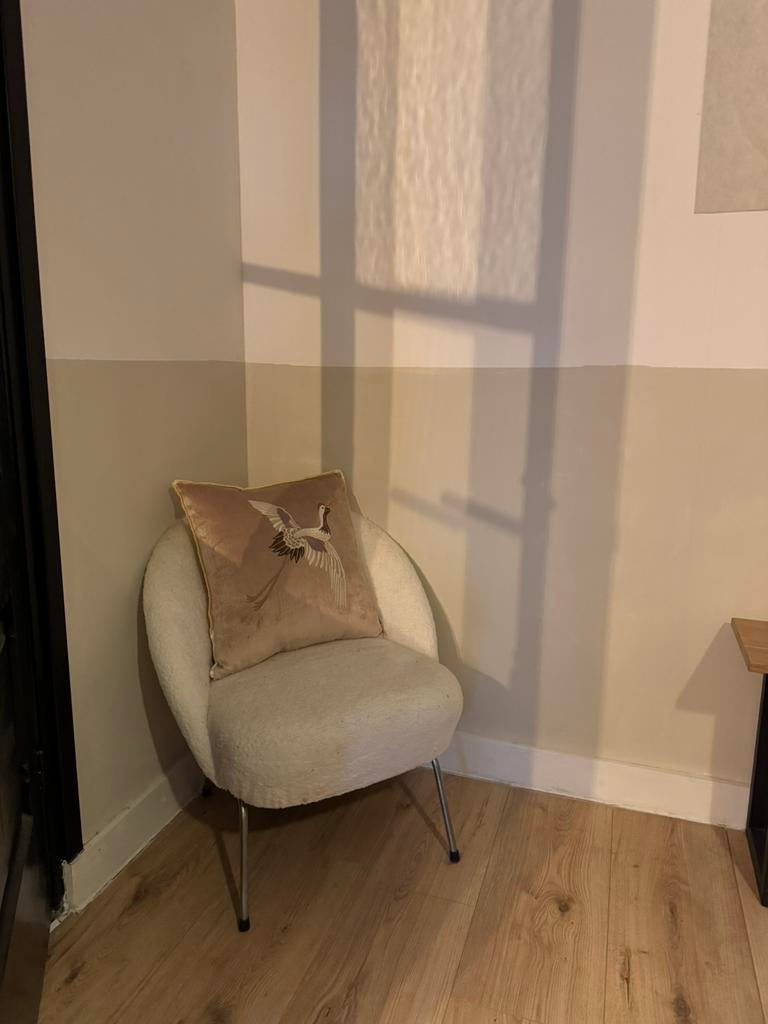 Vintage teddy stoel (zelf bekleed), Huis en Inrichting, Banken | Sofa's en Chaises Longues, Ophalen, Eenpersoons, Zo goed als nieuw