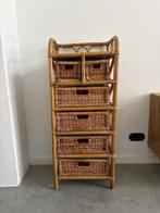 Rotan ladekastje, Huis en Inrichting, Kasten | Ladekasten, Ophalen, 5 laden of meer, 100 tot 150 cm, 50 tot 100 cm