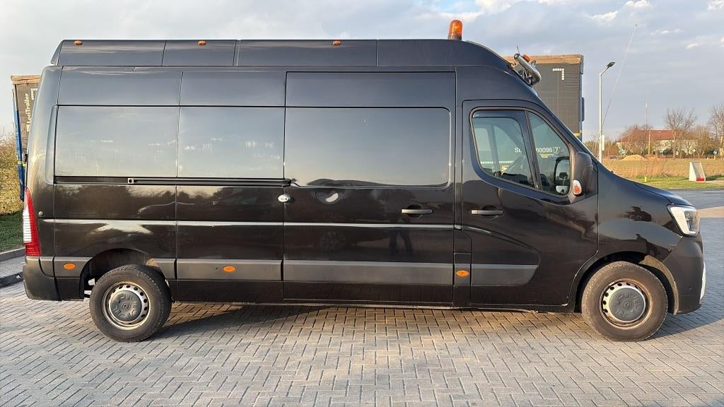 Renault Master 2022 Zwart, Auto's, Bestelauto's, Voorwielaandrijving, Euro 6, Electronic Stability Program (ESP), Dealer onderhouden