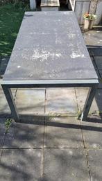 Tuintafel, Tuin en Terras, Ophalen, Gebruikt, Rechthoekig, Overige materialen