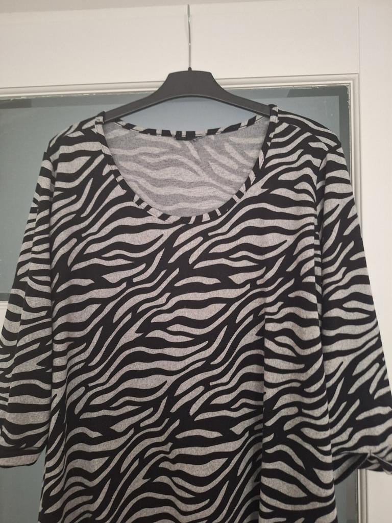 Leuke Zebra Print Tuniek Trui, Maat 38/40 (M), Zwart, Ophalen of Verzenden, Onbekend