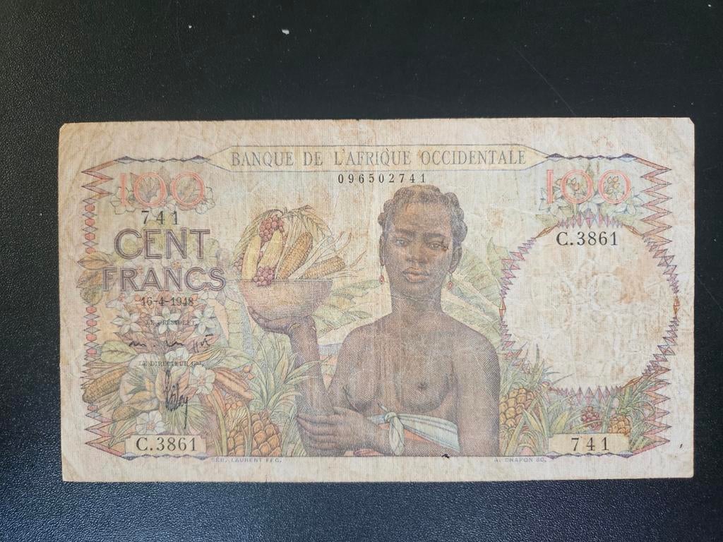 Frans West Afrika pick 40 1948, Postzegels en Munten, Bankbiljetten | Afrika, Ophalen of Verzenden, Overige landen, Los biljet