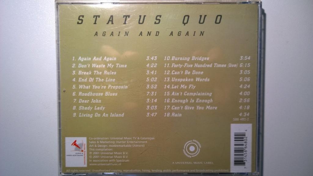 Status Quo - Again And Again, Ophalen of Verzenden, Zo goed als nieuw, Poprock