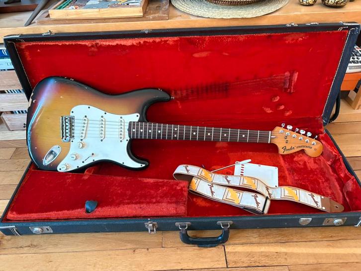 Fender Stratocaster 1974 USA Origineel Vintage, Muziek en Instrumenten, Snaarinstrumenten | Gitaren | Elektrisch, Gebruikt, Solid body