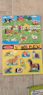 Melissa & Doug Geluidspuzzels: Boerderij&Huisdieren (engels), Ophalen, Gebruikt, Taal en Lezen, Met geluid