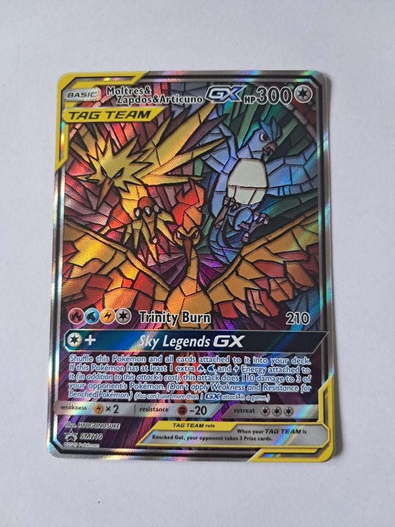 Moltress & Zapdos & Articuno SM210 Promo, Ophalen of Verzenden, Nieuw, Losse kaart, Foil