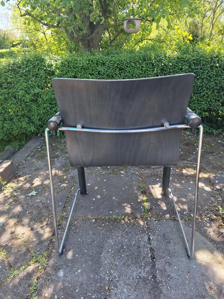 4 Thonet S320 stoelen - klaar voor nieuwe bekleding, Huis en Inrichting, Ophalen, Gebruikt, Overige kleuren, Modern, Design, Klassiek