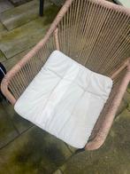 4x Zitkussens voor tuinmeubels - 50x50x5 cm, Huis en Inrichting, Ophalen, Gebruikt, Beige, Vierkant