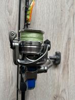 Vishengel met molen - Okuma en Penn Wrath Inshore Lure, Ophalen, Zo goed als nieuw, Complete hengel