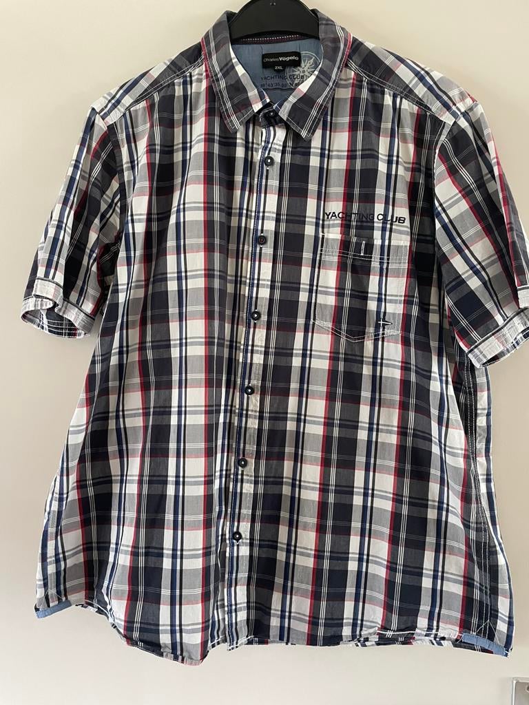 Overhemd maat 2XL Charles Vögele, Kleding | Heren, Ophalen of Verzenden, Zo goed als nieuw, Blauw, Overige halswijdtes