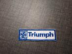 stoffen patch merk Triumph (by Leyland), Hobby en Vrije tijd, Wit, Ophalen of Verzenden, Zo goed als nieuw, Katoen