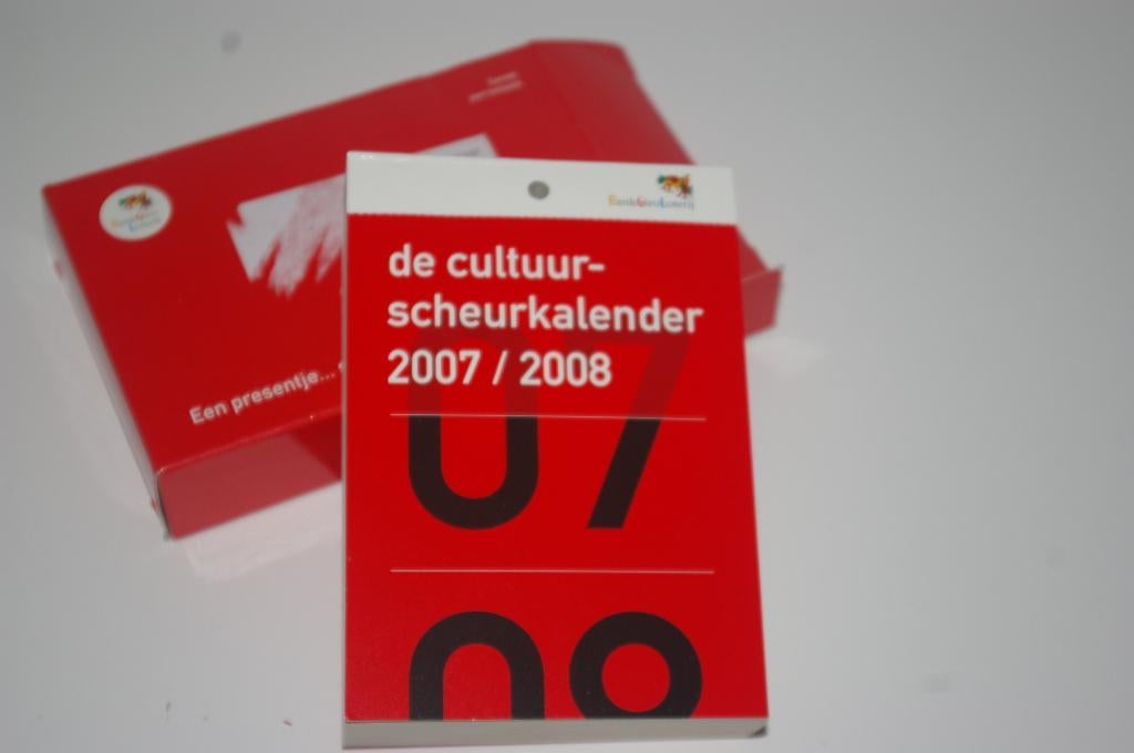 Cultuur-scheurkalender 2007 / 2008 BankGiroLoterij NIEUW, Diversen, Kalenders, Ophalen of Verzenden, Nieuw