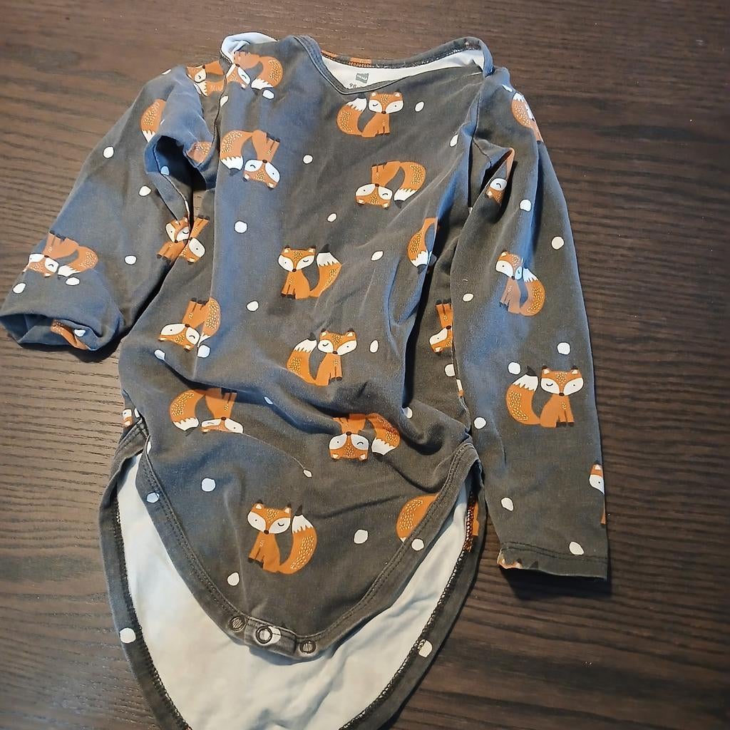 Hema romper met vossenprint - maat 98-104, Ophalen of Verzenden, Gebruikt, Hema, Jongen of Meisje