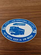 6252 Vintage Pegaso Van Spreeuwel Sticker - Vrachtwagen, Verzamelen, Stickers, Ophalen of Verzenden