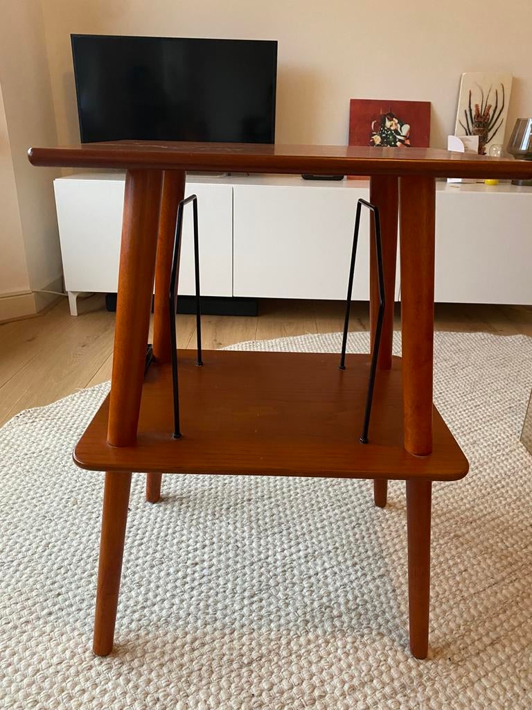 Tafeltje voor platenspeler, Huis en Inrichting, Ophalen, Gebruikt, 50 tot 100 cm, Retro