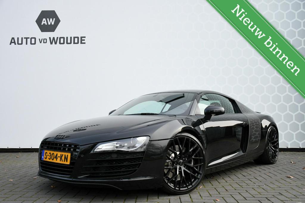 Audi R8 4.2 V8 FSI 420PK Carbon Alcantara Xenon Led Leer V10, Auto's, Automaat, Gebruikt, Zwart, Leder